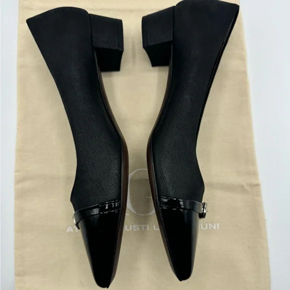 NEW AGL Attilio Giusti LeombruniNERO Low Heel Suede Pumps